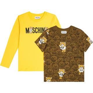Moschino Kids Cotton jersey T-shirt  and top - multicoloured - Y 10