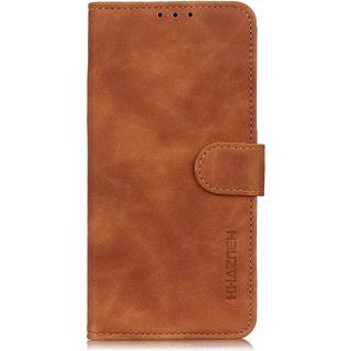 Huawei P Smart (2021) KHAZNEH Retro Læder Cover m. Pung - Brun