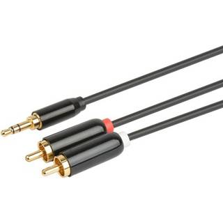 Prokord Audiokabel 0.5m. 3.5mm 2 X Rca