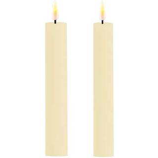 Kronelys LED 2-p Ø2,2cm Cream 15cm