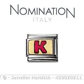 Nomination Classic - Buchstabe K - 030202/11 - silber