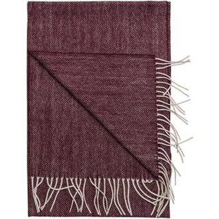 Amanda Christensen Merino Wool Herringbone Scarf Wine