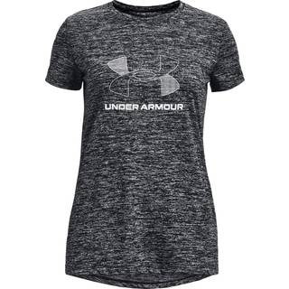 T-shirt Under Armour UA Tech BL Twist SS-BLK 1380116-001 Størrelse YXS