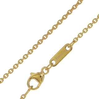 trendor 35903 Halskette für Kinder 333 Gold Ankerkette 1,5 mm Länge 38/36 cm