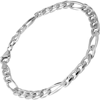 trendor 41444 Silber Herren Armband Figaro Breite 5,3 mm