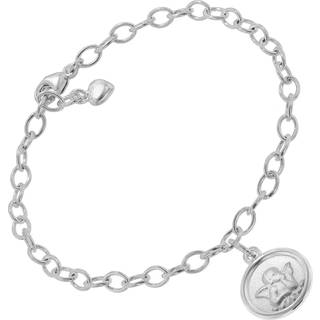 trendor 51201 Armband mit Engel-Anhänger 925 Silber 17 cm