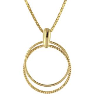 trendor 41216 Anhänger für Damen Gold 333/8K an vergoldeter Silberkette