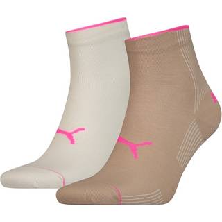 Puma 2-pak Rib Quarter Sock - Beige - Str 35/38