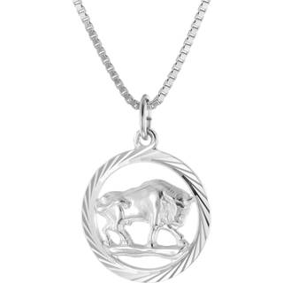 trendor 15360-05 Stier Sternzeichen Halskette Silber 925