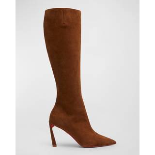 Christian Louboutin Condora Botta 85 suede knee-high boots - brown - EU 34