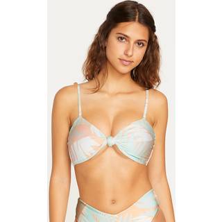 Volcom Women's Palm Shell Tube Bikinitop Damer størrelse XS farve grå