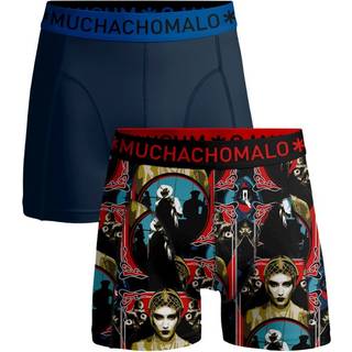 Muchachomalo 2-pak Cotton Stretch Smooth Criminal Boxer - Black pattern - Large