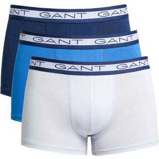 Gant 3-pak Basic Cotton Trunks - Blue/White - Large * Kampagne *