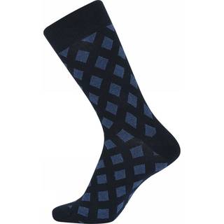 JBS Patterned Cotton Socks - Bluecheck - Str 40/47