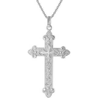 trendor 41388 Herren-Kette mit orthodoxem Kreuz Anhänger 45 mm 925 Silber