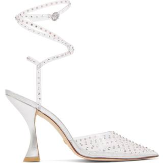 Stuart Weitzman Glam Xcurve 100 Wrap Pump - Woman Pumps And Slingback Silver 37.5