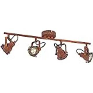 Lindby loftspot Scabra, 63 cm, rustbrun, 4 lyskilder, metal
