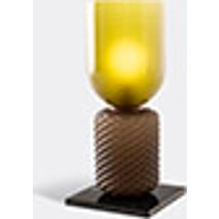 Cassina Lighting - 'Ficupala' table lamp, black and green, EU plug in GREEN Marble base, glass top
