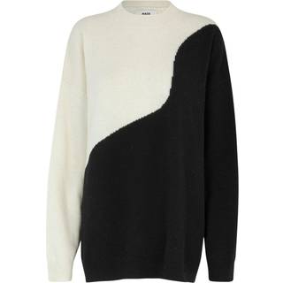 Recy Soft Snit Sandra Sweater - Black/Winter White - Mads Nørgaard - Mønstret XS