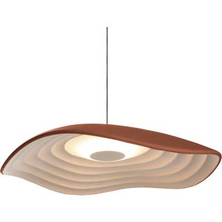 Bover Designer hængelampe Valentina S24, dæmpbar, Brun/rust, Stue/spisestue, Aluminium, Design
