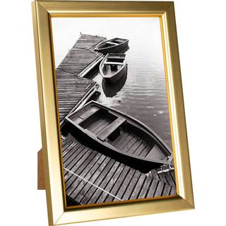 Giverny 4x6 Billedrammer guldfoto rammer med glas til væg eller bordplade Display Simpel design Blandende finish ramme perfekt til hjemmekontorho