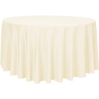 sancua rund dug - 108 tommer - vandafvisende spildsikker vaskbar polyesterdug Dekorativt stof bordd?ksel til spiseborde Buffetfester og campingbe