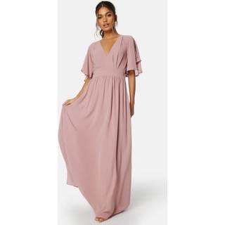 Butterfly Sleeve Chiffon Gown