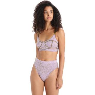 Icebreaker Women's Queens Clasp Bra Merino undertøj Damer størrelse XS farve lilla