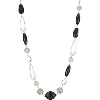 Noessla beaded lang halsk?de s?lv sweater k?de kvinder perler halsk?der mode smykker fest f?dselsdag gaver (07-sort gr?)