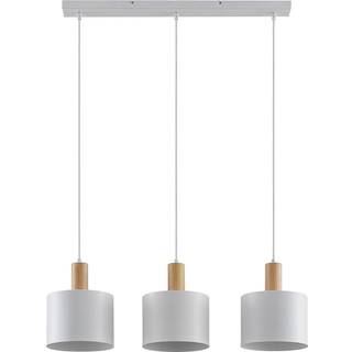 Hængelampe Kadir Lindby, dæmpbar, Hvid/opal, Stue/spisestue, Metal, Moderne