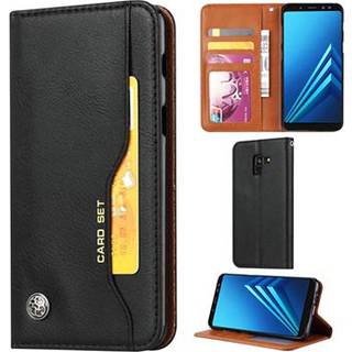 Kort sæt Serie Samsung Galaxy A8 (2018) Flip Cover med Pung - Sort