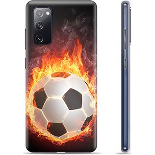 Samsung Galaxy S20 FE TPU Cover - Fodbold Flamme