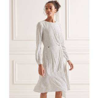 Superdry Langærmet Ecovero kjole med snoede detaljer