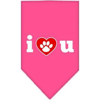 Jag älskar u skärmtryck bandana ljusrosa liten liten