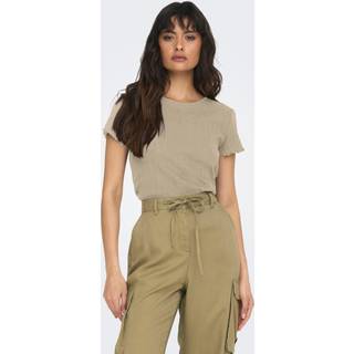 Carlotta Kortærmet T-shirt, Humus, XS