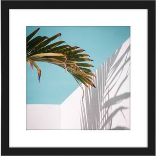 AmericanFlat 8x8 Billedramme med knust -resistent glas - Brug som 6x6 ramme med Mat eller 8x8 uden Mat - Streamline Collection - tynd firkantet b