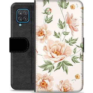 Samsung Galaxy A12 Premium Flip Cover med Pung - Floral