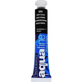 Aquafine Watercolor Tube 8ml. Ivory Black (034)