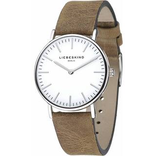 Liebeskind Berlin Dameur med læderrem - Creme Pink