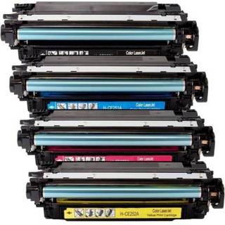 Kompatibel toner HP 504A - CE250X, 4 stk. rabatpakke 31500 sider