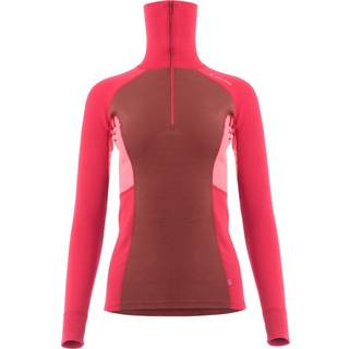 Aclima Women's WarmWool Polo Jester Red/Spiced Apple/Spiced Coral, L