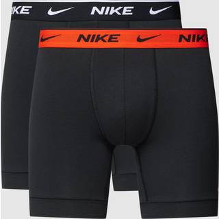 Nike 2-pak Cotton Stretch Boxer Brief - Black/Orange - X-Large