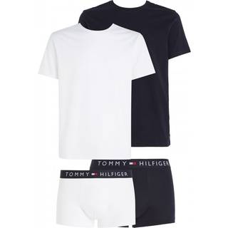 Tommy Hilfiger 5-pak Trunk And Tee Giftbox - White/Navy - Large * Kampagne *