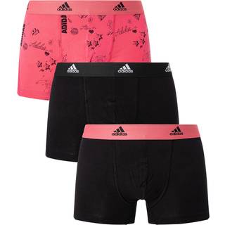 adidas 3-pak Active Flex Cotton Trunk - Black/Pink - XX-Large * Kampagne *