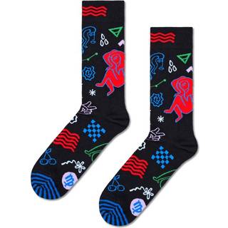 Virgo Sock | Zodiac Signs Crew Sock - Black, Red, Purple, Light Blue, Blue, Green - 36-40