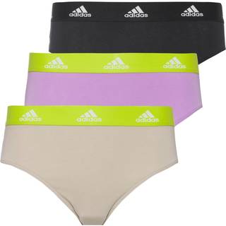 adidas 3-pak Sport Cotton Logo Bikini - Lilac/Black - Medium