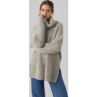 VERO MODA dame strik VMELVA - Birch W BROWN LENTIL + MELANGE - XS