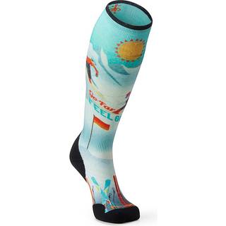 Smartwool Women's Ski Targeted Cushion Snow Bunny Print OTC Socks Capri, 42-45