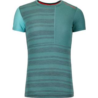 Ortovox Women's 185 Rock'N'Wool Short Sleeve Merino undertøj Damer størrelse XS farve turkis