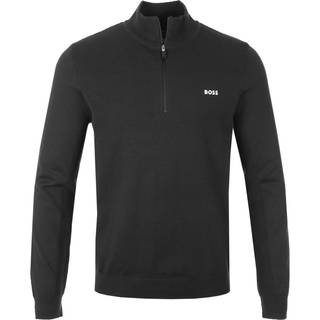BOSS Momentum X QZ Knitwear in Black | BOSS | Norton Barrie  - 2XL